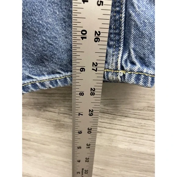 American Eagle Mom Jeans Blue Denim Classic Fit Cotton Womens 12/31 - Picture 4 of 9